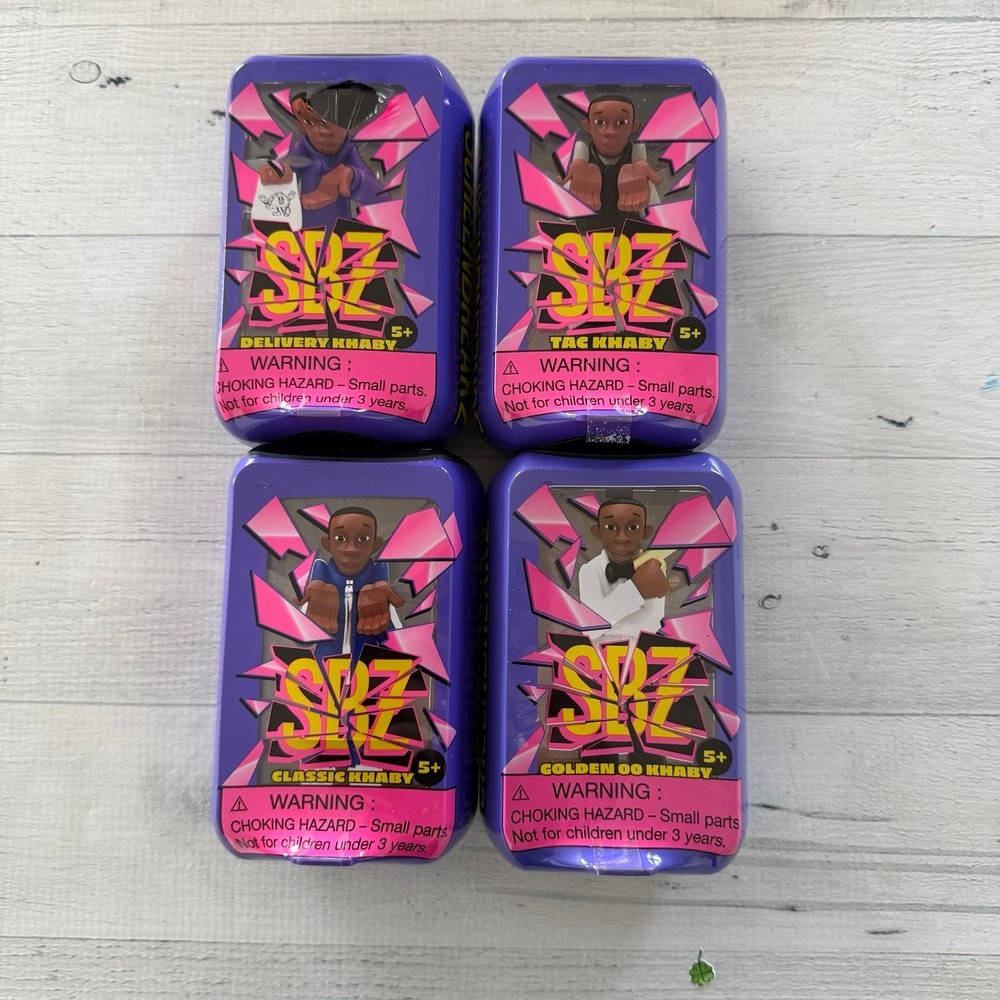 Screenbreakz Collectible Khaby Fogures 4 total NEE